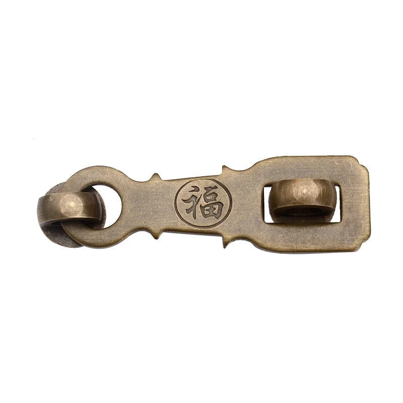 Furniture Hardware Antique - FU Möbeltür Messing Haspe Schrankschloss Schnalle