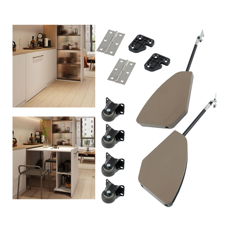 Furniture Hardware - Modernes Eisen-Möbelbeschlag-Set, DIY Platzsparender Unsichtbarer Tischmechanismus-Bausatz,