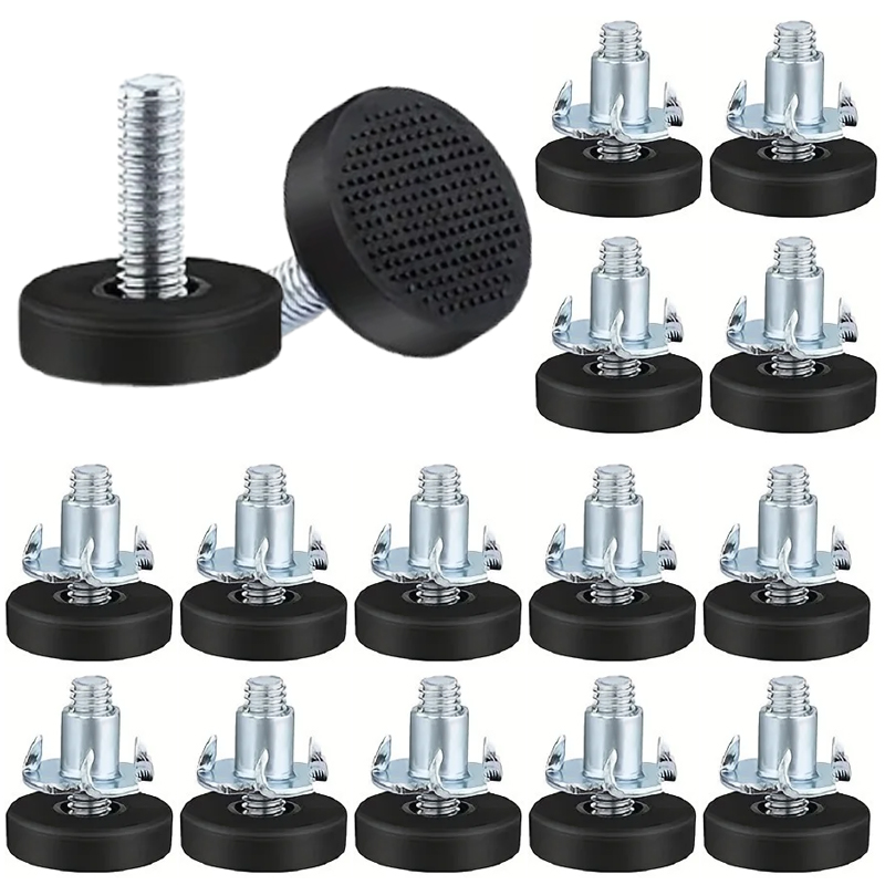 Furniture Leveling Hardware - 20 Stück verstellbare Fußpolster mit Muttern,