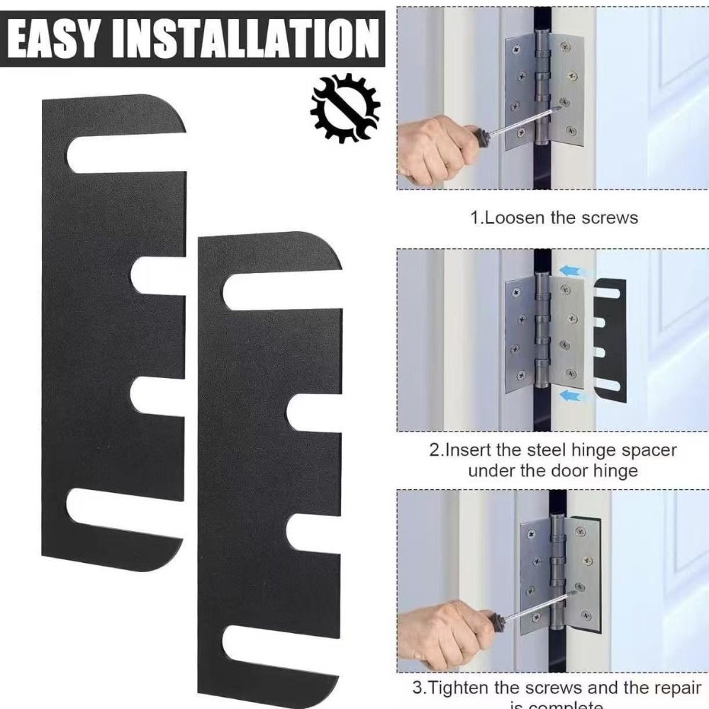 Furniture Leveling Hardware - 5 Stück Dickenverstellbare Türscharnier-Unterlegscheiben, Möbel-Nivellierer, Langlebige
