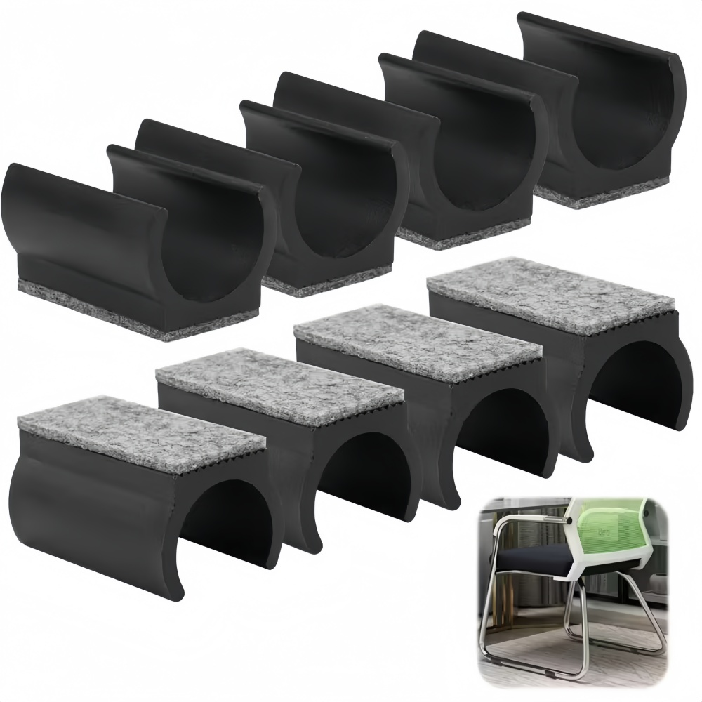 Furniture Hardware Feet - 8 Stück Filz-Gummi-Möbelfüße Tischbeinabdeckungen Stuhlauflagen Rutschfeste