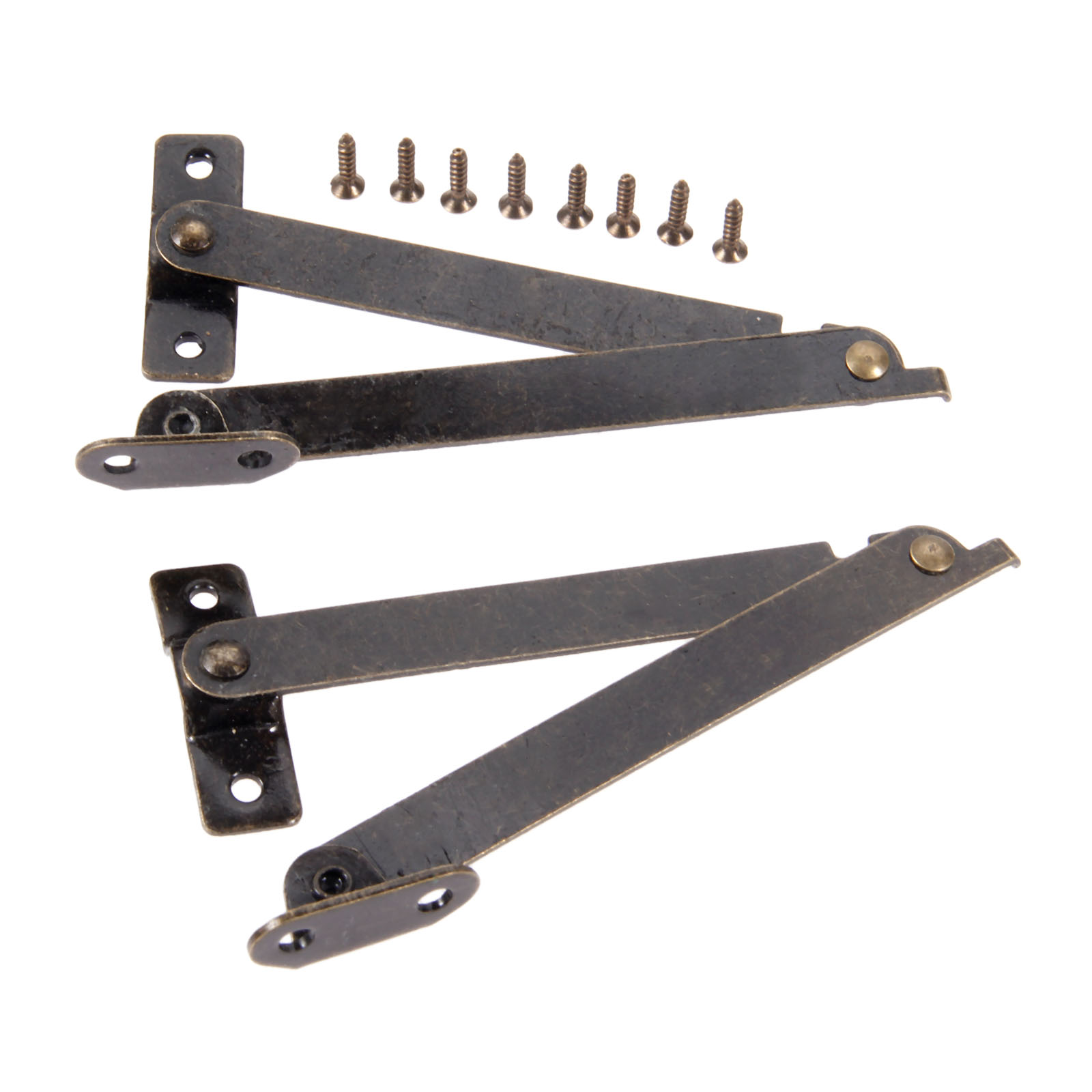 2 Stück Deckelstützscharniere  – Furniture Hardware Antique Bewertung und Preis