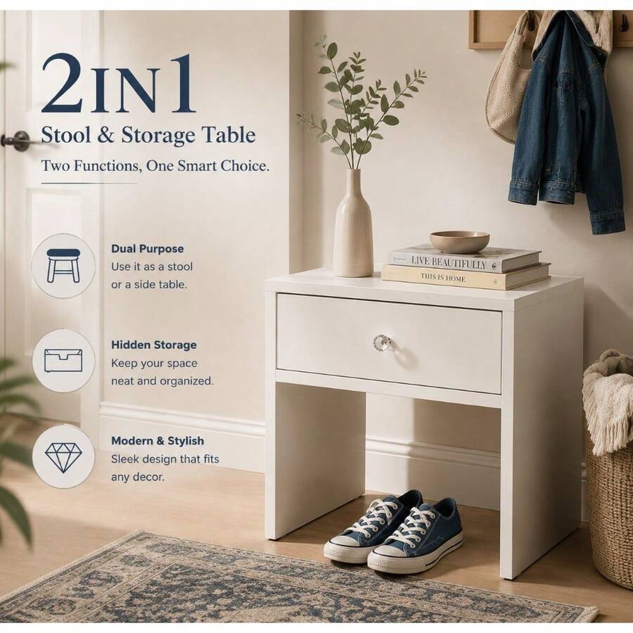 2-in-1 Aufbewahrungshocker & N – Furniture Hardware Nut Bewertung und Preis