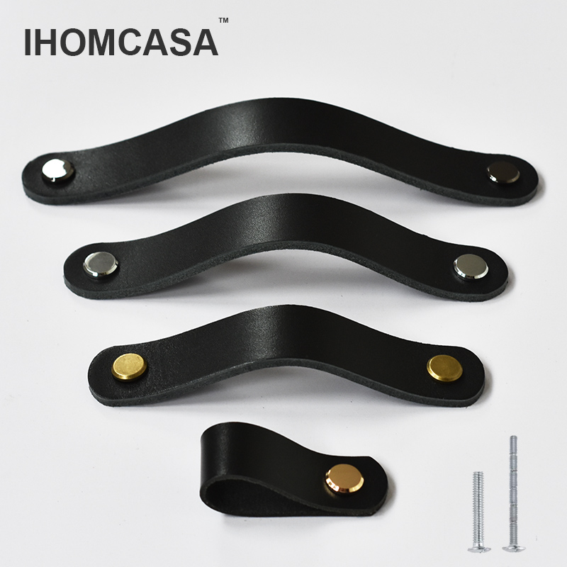 IHOMCASA Schwarze Lederknöpfe, – Restoration Hardware Furniture Used Bewertung und Preis