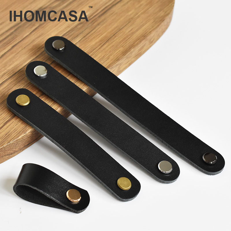IHOMCASA Schwarze Lederknöpfe, – Restoration Hardware Furniture Used Bewertung und Preis