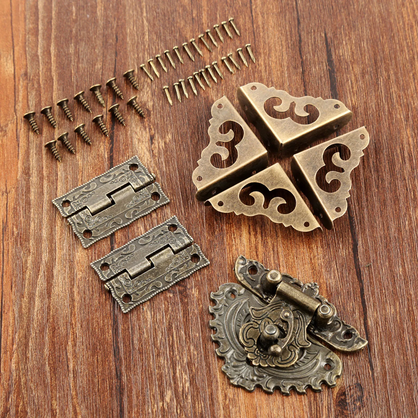 7 teile/satz Antike Bronze Vor – Furniture Hardware Antique Bewertung und Preis