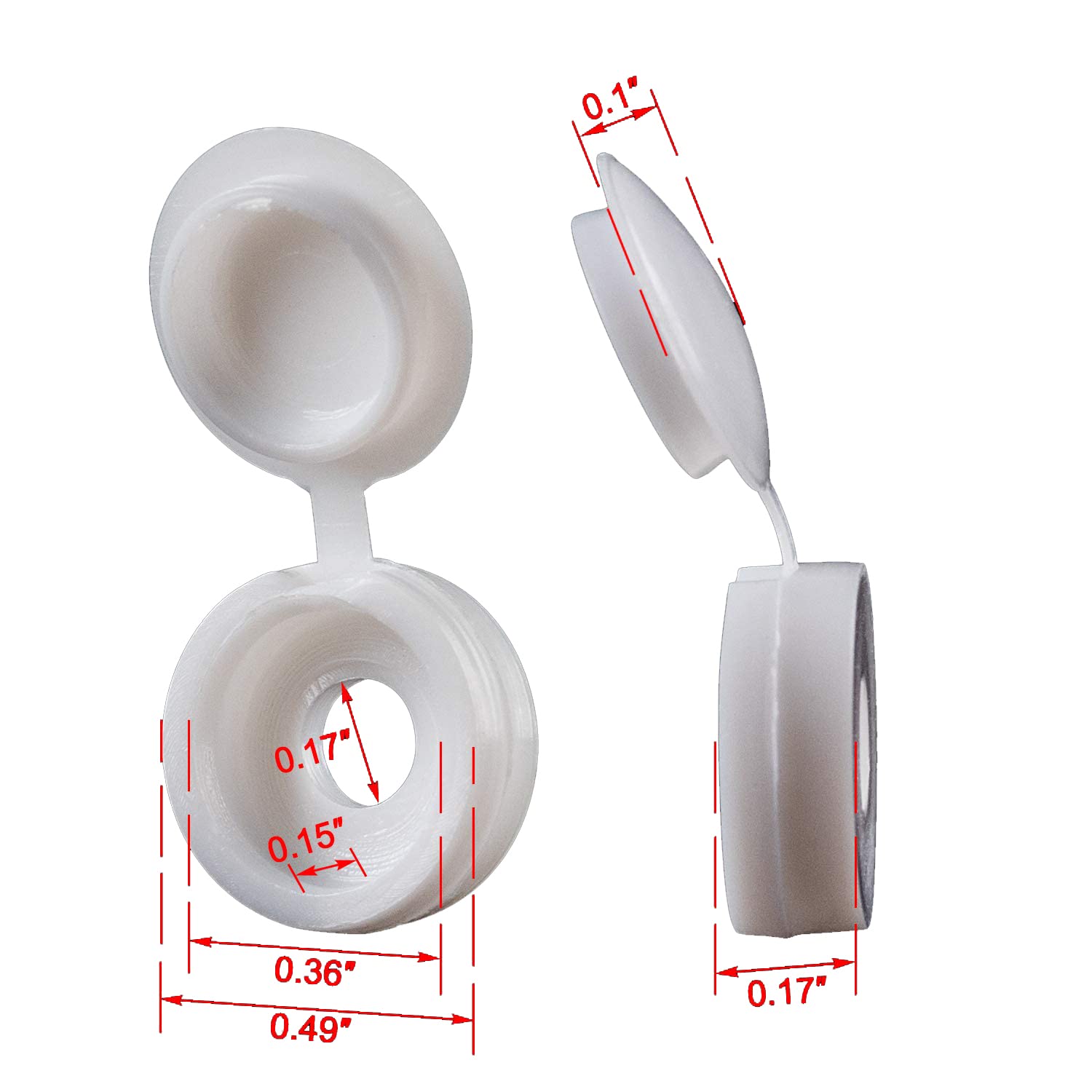 Weiß Klapp Kunststoff Schraube – Furniture Hardware Nut Bewertung und Preis