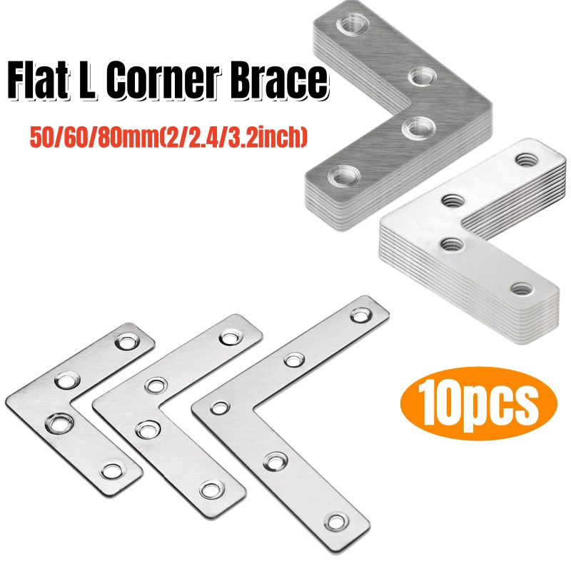 10 Stück L-förmige flache Wink – Joint Connector Bracket Bewertung und Preis