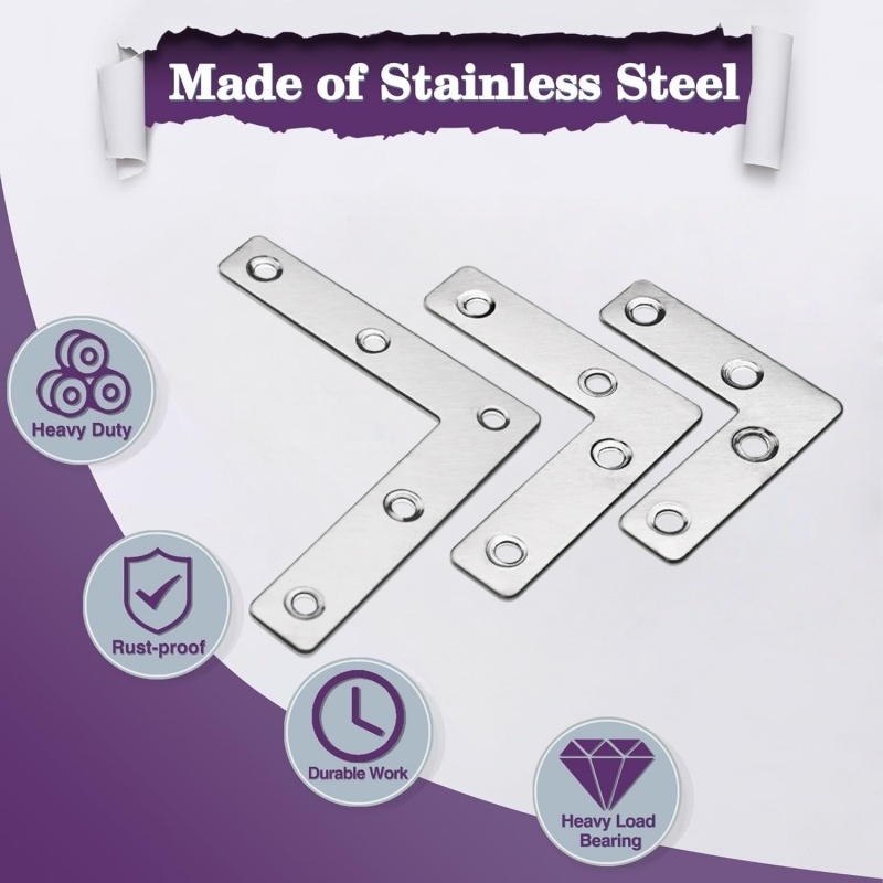 10 Stück L-förmige flache Wink – Joint Connector Bracket Bewertung und Preis